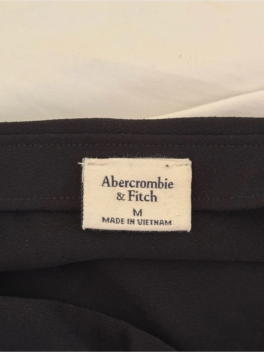 Abercrombie & Fitch Black Knot Detail Slit Side Midi Skirt